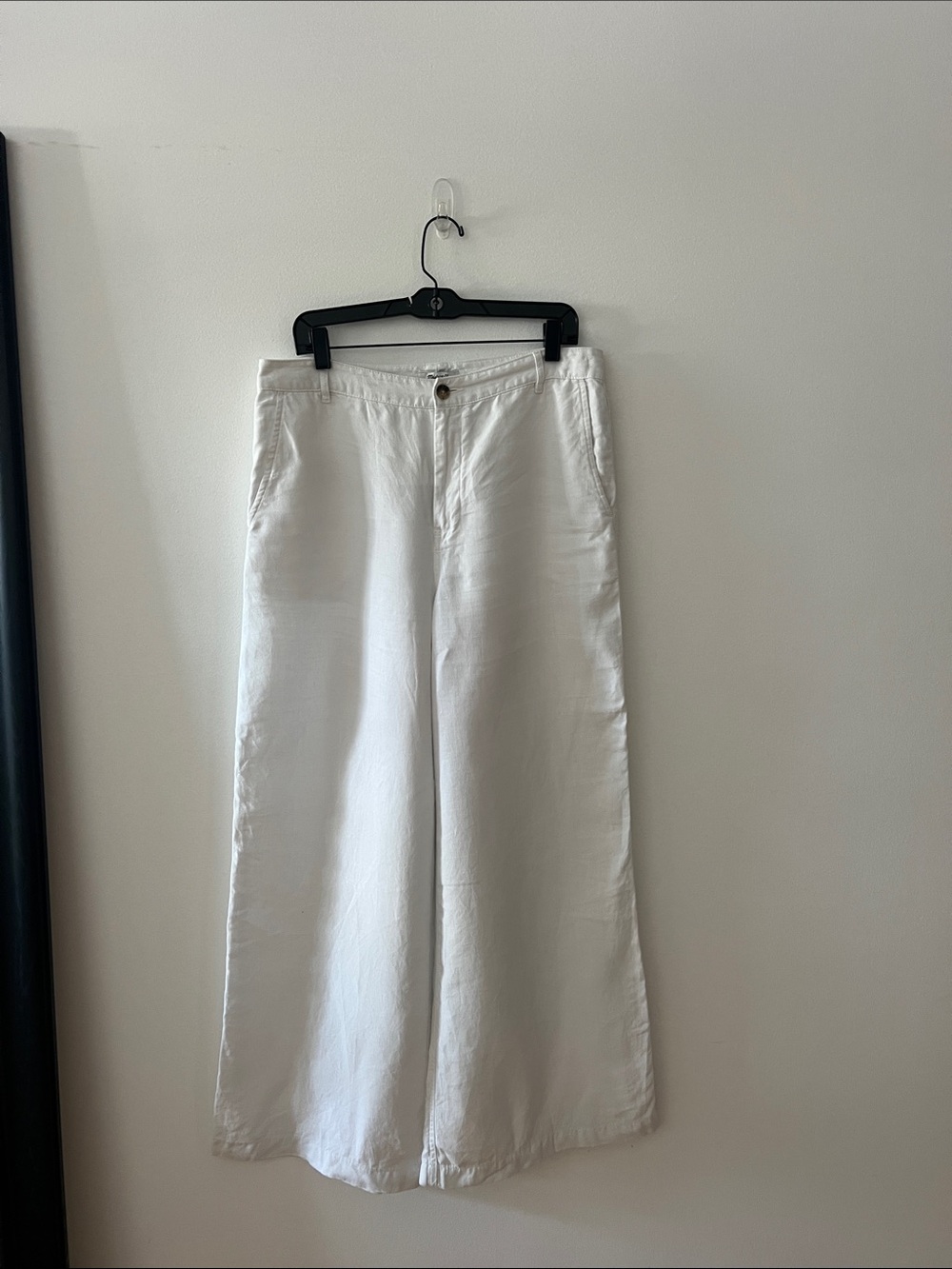 Madewell White Wide-Leg Jeans